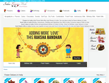 Tablet Screenshot of indiaflowermall.com